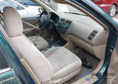 2002 Honda Civic Lx z USA, uszkodzony, nr VIN 1HGES16502L049470